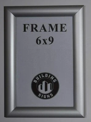 BUILDINGSINGS.COM Elevator Certificate Notice Frame 6x9 (Aluminium, Card Size 6x9)-REF24-1027