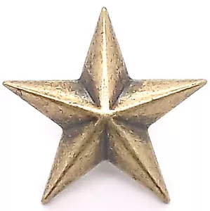 Set a scatto Star 3-D Concho ottone antico 1" 1265-61 di Stecksstore - Foto 1 di 2