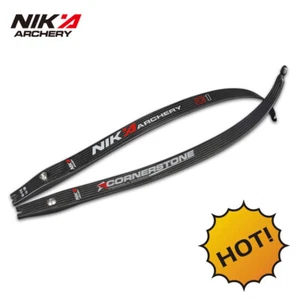 NIKA ARCHERY 20% Carbon Fibre Content Standard IL 24-50 LBS C1 Limbs Cornerstone - Picture 1 of 8