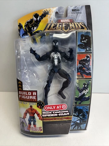 2007 Hasbro Marvel Legends Black Suit Spider-Man Red Hulk NO BAF Target Exc Cover