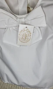 The Beaufort Bonnet Company Girls White Bow Shirt Size 5 NEW WITH TAGS! - Picture 1 of 10