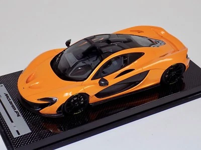1/18 Tecnomodel McLaren P1 in Papaya Orange  Black Wheels  #01 of 50 Carbon  - Image 1 of 4