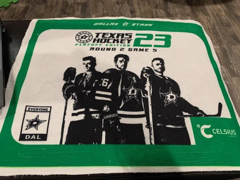 Dallas Stars Playoff Towel 2023 Round 2 Game 5 Seattle Kraken Texas Hockey Cover