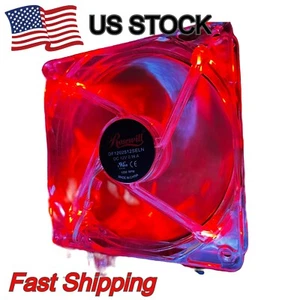 Rosewill LED 120mm Quiet PC Computer Case Cooling Fan 3pin 12V 0.16A 120*120*25  - Picture 1 of 3