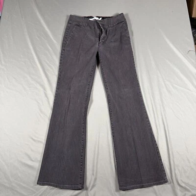 Tommy Hilfiger Pantalones Mujer 6 Gris Rayas Acampanado Cintura Alta Pierna Recta Foto 1 de 4