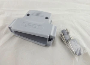 1x D-SUB Plastic Hood Cover Backshell & Screws for D-Sub 50 Pin DB50 DB78 78 Pin - Picture 1 of 3