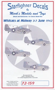 Starfighter 72159 x 1/72 F4F3/4 gatos salvajes a mediados de junio 1942 - Imagen 1 de 1