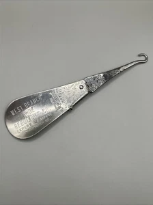 West Branch Shoe Rebuilding Advertise Victorian Shoe Horn & Button Hook (1917) - Picture 1 of 13