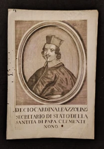 DECIO CARDINALE AZZOLINO SECRETARIO CLEMENTE NONO GUALDO PRIORATO - Imagen 1 de 1