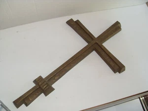Bronze- Kreuz doppelt gebunden H52cm B30cm T3cm - Bild 1 von 3