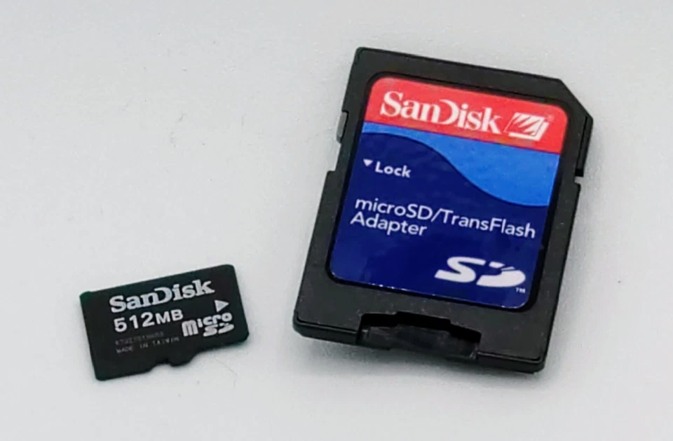SanDisk MicroSD 512MB Memory Card+MicroSD Adaptor with case - *BRAND NEW*  - Image 1 of 2