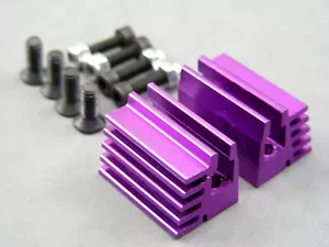 UNKNOWN 1/10 PURPLE Adjustable Finned Engine Mounts R40 MTX IMPULSE Yokomo NEW ! - Picture 1 of 11