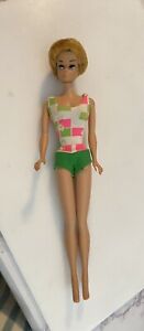 Vintage 1962 Midge Barbie Doll Blonde Bubble Cut Wig Original