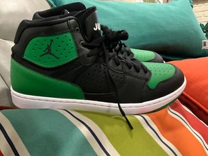New Nike Air Jordan Access Black/Aloe Verde Green AR3762 013, size 12 - Picture 1 of 5