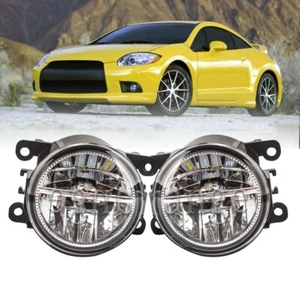 Front Bumper LED Fog Light Lamps For Mitsubishi 2006-2012 Eclipse/Endeavor PAIR - Picture 1 of 12