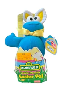 Peluche Fisher Price Vintage Sesame Street Cookie Monster Easter Pal - Foto 1 di 2