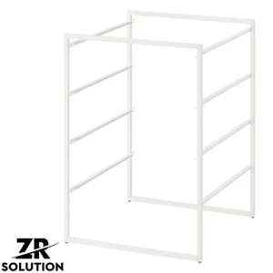 IKEA JONAXEL Scaffale Portaoggetti 4 Livelli Struttura Interno Metallo Bianco, 50x51x70 cm - Foto 1 di 2