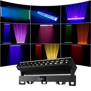 LED 12x40W RGBW Zoom Beam Moving Head Lighting Wash Stage Lighting Show Bar DJ - Picture 1 of 24