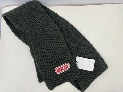 Bufanda Gucci en Lana Verde 15x180 cm. Hecho en Italia (B-6) Foto 1 de 4