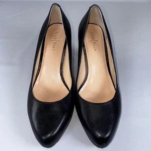 Cole Haan Black Leather Pumps Classic Heel Career Dress Shoes 6.5B - Picture 1 of 6