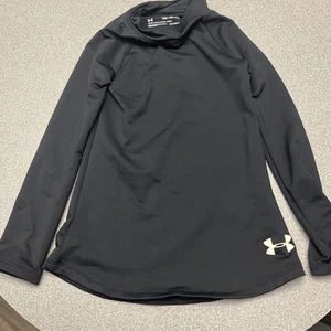 Under Armour  Fitted T-shirt COLDGEAR Black/White Youth XS - Picture 1 of 3