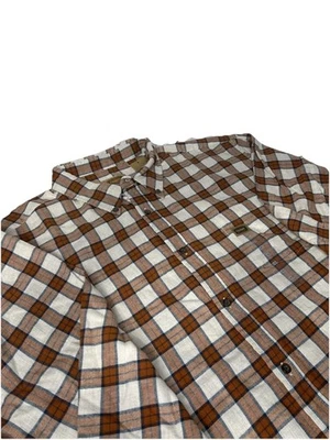 Foundry Supply Co. Men’s Flannel Button Up Size 2XL  NWT Rust Colored Plaid - Image 1 of 4