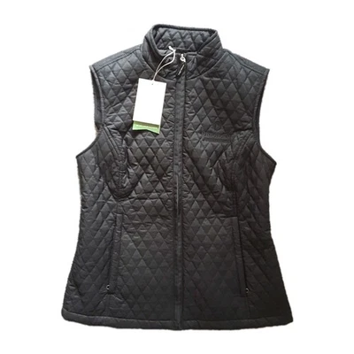 Chaleco para mujer CUTTER&BUCK CB WeatherTec talla S cremallera completa negro poliéster usado en excelente estado  Foto 1 de 4