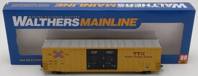 Walthers 910-3017 HO TTX 60' High Cube Plate F Boxcar RTR #663173 LN/Box - Image 1 of 4