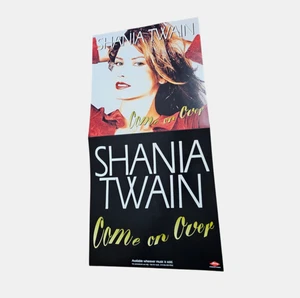 Shania Twain Come On Over 1997 Promo Flat Poster 12x24 Double Sided Mercury - Bild 1 von 7