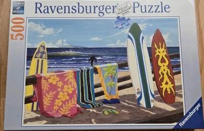 Rompecabezas suelto Ravensburger 500 piezas tablas de surf playa nuevo sellado Foto 1 de 4
