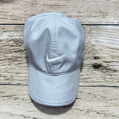 Gorra Nike Featherlight 6 paneles ajuste seco correr tenis correa trasera ventilada gorra Foto 1 de 4