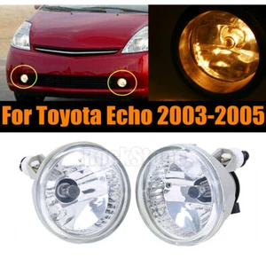 Pair of Bumper Fog Light Driving Lamps for Toyota Echo 2003-2005 Left + Right - Picture 1 of 7