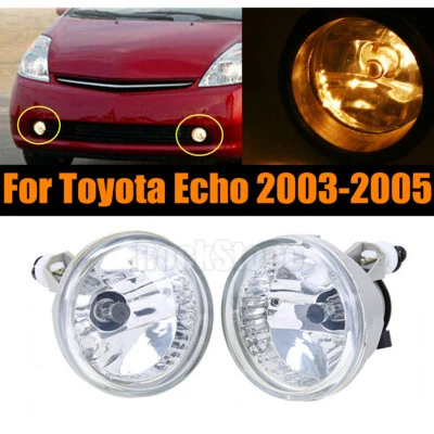 Par de luces antiniebla de parachoques luces de conducción para Toyota Echo 2003-2005 izquierda + derecha Foto 1 de 4