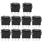 10X Kcd1 Rocker Switches 3Pin 3?Position Square Boat On?Off For Household Hh0