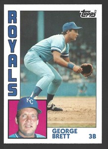 1984 Topps Super #13 GEORGE BRETT Raw - Kansas City Royals - HOF - AFDX