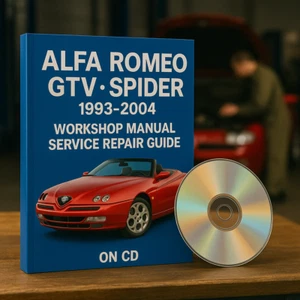Alfa Romeo GTV Spider 1993-2004  Workshop Manual Service Repair Guide on CD - Picture 1 of 7
