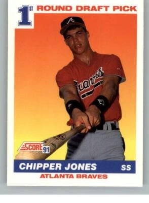 1991 Score #671 Chipper Jones RC (ref 132775) - Image 1 of 2