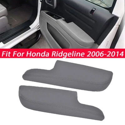 Fit For Honda Ridgeline 2006-2014 Leather Front Door Panel Armrest Cover Gray Foto 1 de 4