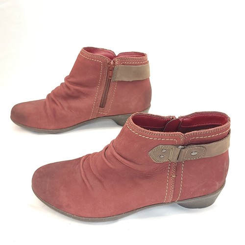 Stivali Cobb Hill New Balance taglia 8 morbidi in pelle stivaletti cerniera laterale