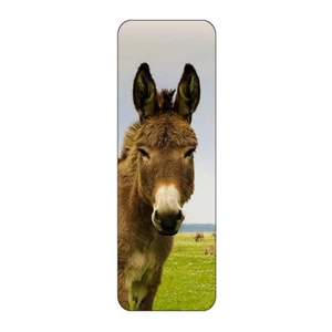 DONKEY ANIMAL NOVELTY BOOKMARK SAME IMAGE BOTH SIDES GREAT GIFT - Picture 1 of 1