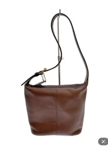 Auth Vtg Coach 4148 Bag Glovetanned Leather Brown Made in Costa Rica Excellent# - Picture 1 of 6