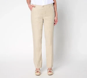 NYDJ Marilyn Linen Trouser - Size 12 a684779 - Picture 1 of 7