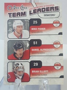 2010-11 O-Pee-Chee Hockey Team Leaders Card #TL-21 - Ottawa Senators