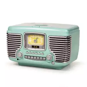 Corsair Retro AM/FM Radio CD Player Full Range Stereo Speaker Crosley Aqua Blue - Picture 1 of 10