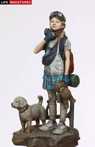 Life Mins ""Breath"" Post-Pandemie 90mm Harzfigur mit Hund unbemaltes Kit - Bild 1 von 5