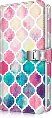 Álbum de fotos billetera para película de 3,4 x 2,8 pulgadas 64 bolsillos sujetador a presión álbum Foto 1 de 4