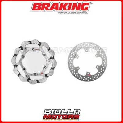 KIT DISCHI FRENO BRAKING HUSQVARNA TC 125 2017 -  ANTERIORE + POSTERIORE [WAVE S Foto 1 de 4