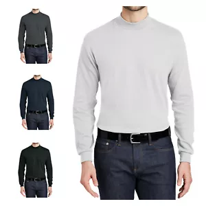 Mafoose Men's Interlock Knit Mock Turtleneck Sweaters K321 - Picture 1 of 18