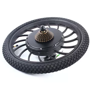 Ebike Electric Bicycle Conversion Kit 20" E-Bike Rear Hub Motor Wheel - Picture 1 of 8
