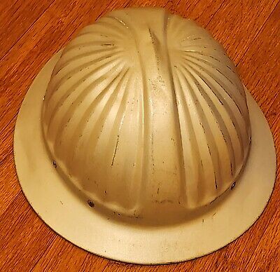 Vintage 1960s Aluminum Hard Hat With Full Brim – Adjustable From Size 6¼ To 8 • 24.99$